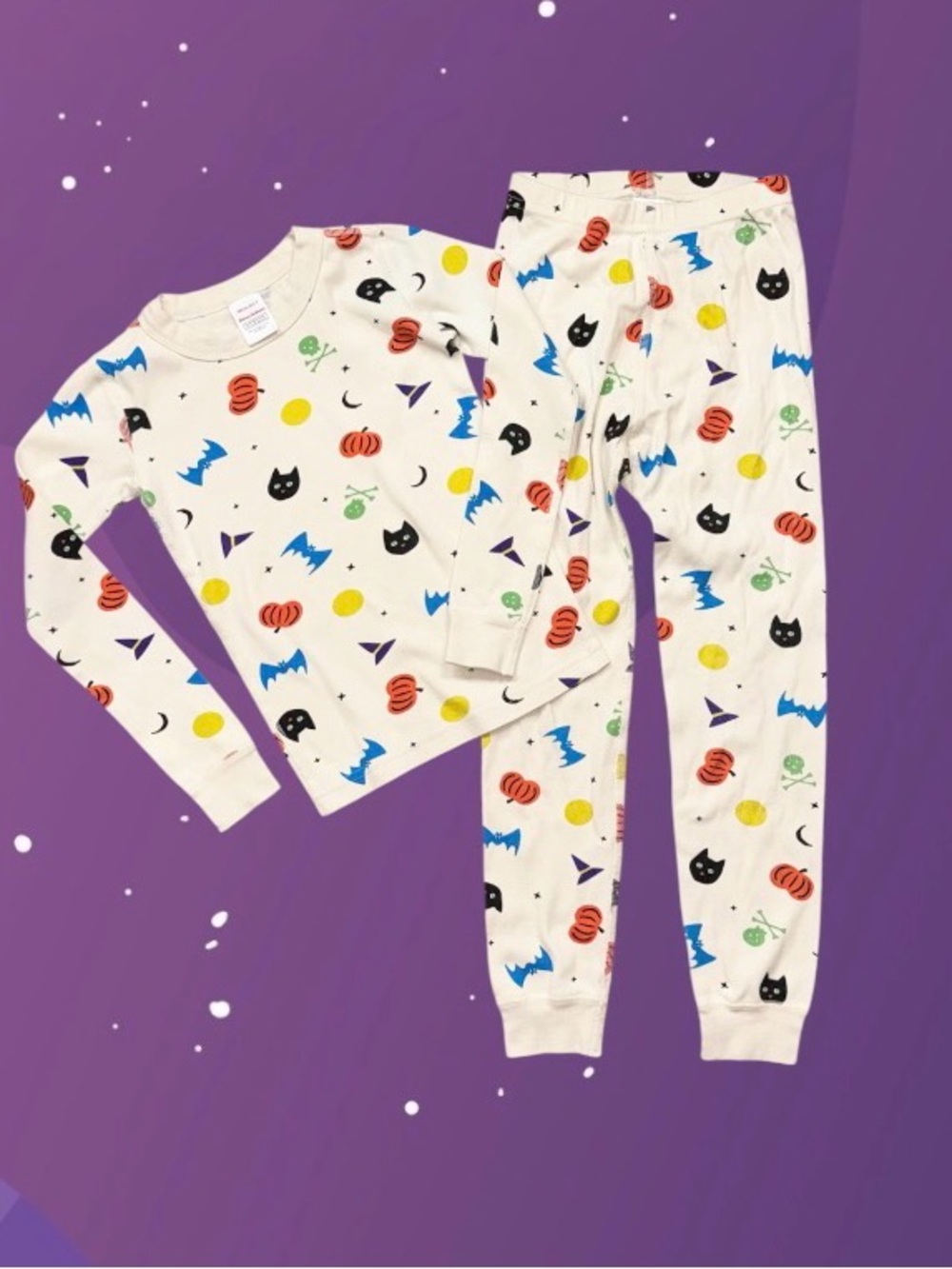 Hanna Andersson Halloween pj’s pajamas unisex girl’s boy’s size 6/7 6 7